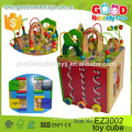 Cuatro Cuadros Educativos Cubo De Cubo De Madera Juego Jardín De Juegos De La Actividad Centro De Juego Cubo De Juguete Bebé